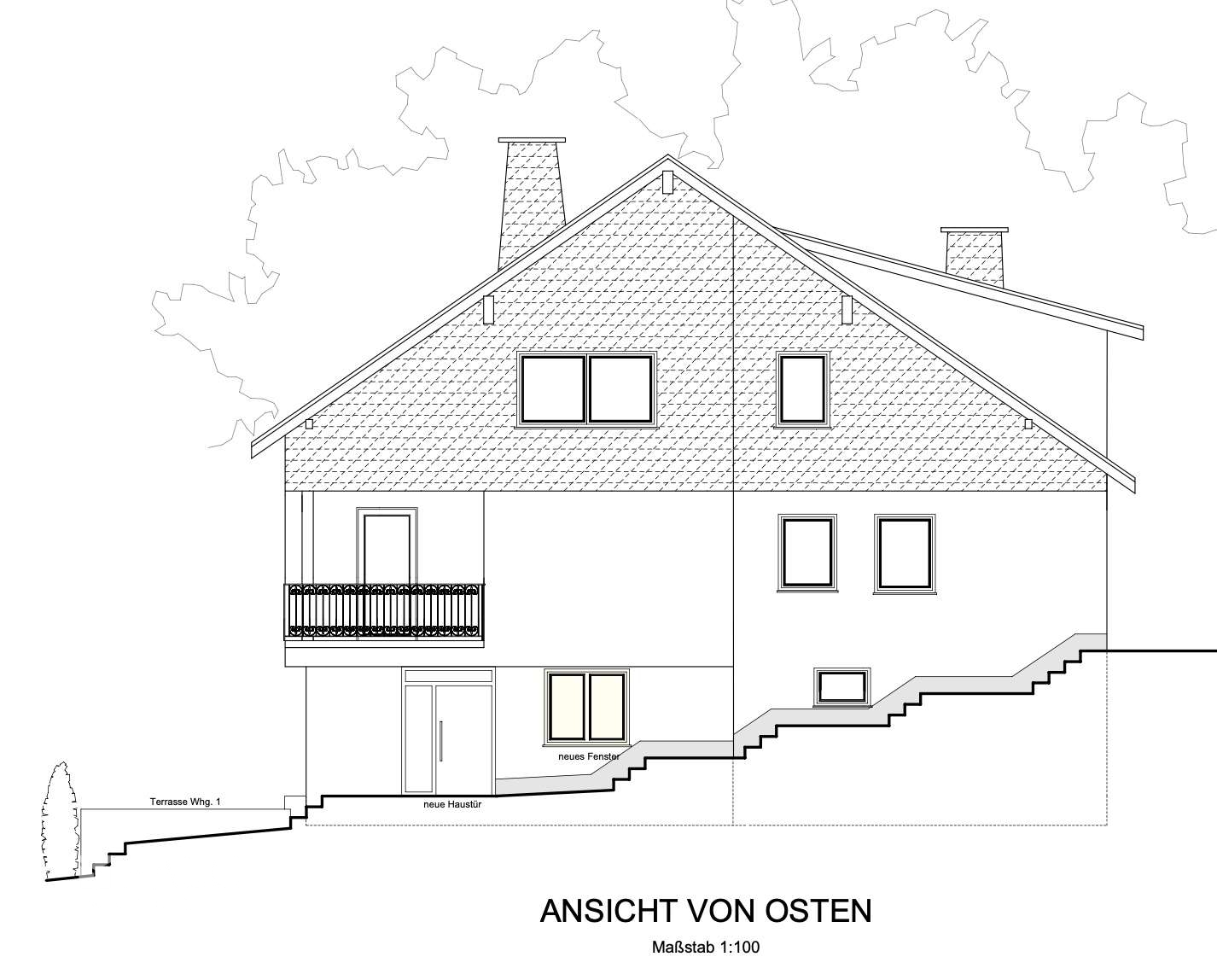 Ansicht von Osten Winterberg